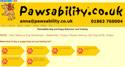 Desktop Screenshot of pawsability.co.uk